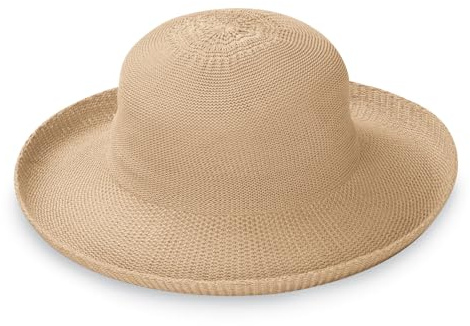 Wallaroo Hat Company Women’s Victoria Sun Hat – Ultra-Lightweight, Packable, Modern Style, Designed in Australia, Tan