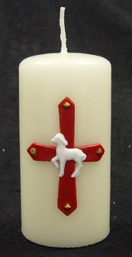 Osterkerze Wachsmotiv ca 120/60mm