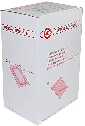 Rudavlies Steril – steriles Pflaster zur Wundversorgung 15 cm x 10 cm (50 Stück)