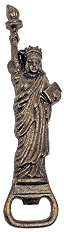 Design Toscano SP1496 Apribottiglie in Ghisa della Statua della libertà, Verde, 2.5x5x20.5 cm