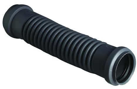 Wirquin 79021001 Raccord wc souple magicoude F/F D50, à emboîter (push-fit) pour évacuation, gris