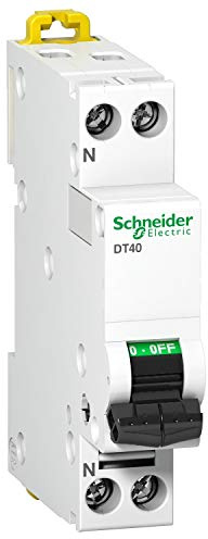disjoncteur - schneider dt40n - phase + neutre - 25 ampères - courbe d - a9n21378