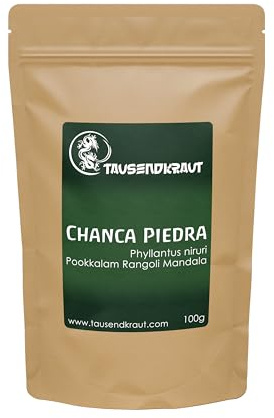 Chanca Piedra - aus kontrolliert biologischen Anbau im Amazonas - Premium Tausendkraut Qualität - Labor geprüft - 100g