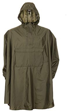 Snugpak Patrol Poncho, Waterproof, Lightweight, Suitable for Hiking, Camping, and Hunting, Olive - One Size