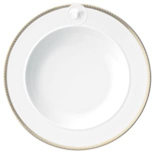 VERSACE Medaillon Meandre d'Or Piatto Colazione Fondo 22cm Porcellana