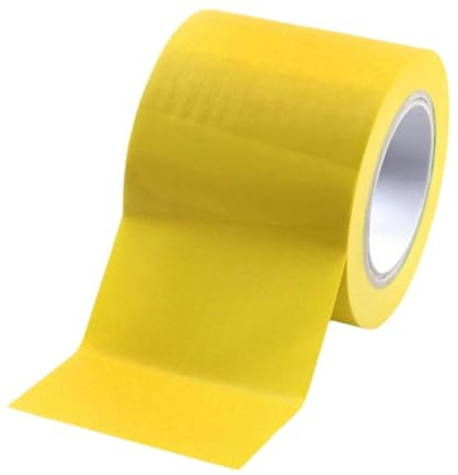 Eurobands 1BL23.42.0100/033A# Warnband selbstklebend – 100 mm x 33 m – Bodenmarkierungsband für Industrie, Lager & Maschinen – UV- & feuchtigkeitsbeständig