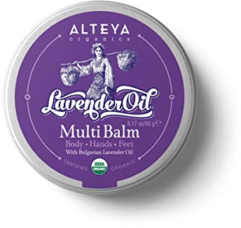Alteya Bio Lavendelöl Allzweckbalsam 90g - 100% USDA Bio-zertifiziert, Reichhaltige Pflege für Körper, Hände & Füße, Beruhigend, Für Trockene Haut, Natürlich, ohne Zusatzstoffe