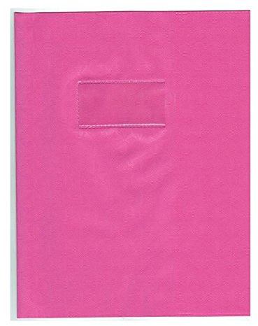 Clairefontaine Buchschoner, texturiert, Raute, 18/100., 17 x 22 cm, rosa, 3 Stück