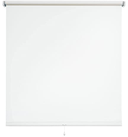 Springrollo Schnapprollo Rollo Weiß Breite 60-200 cm Länge 180 cm Blickdicht Blickschutz (90 x 180 cm)