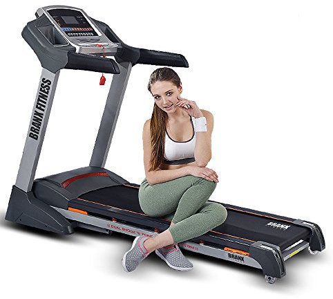 Branx Fitness Elite Runner Pro - HUGE 140 x 48cm Running Deck - 6.5HP Foldable Treadmill with Auto Incline - Bluetooth, LCD Screen & Speakers, 21km/h Max Speed, CERTIFIED 160kg Max Capacity.