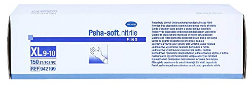 Paul Hartmann AG Peha Soft Nitrile Fino Unsteril Puderfrei GröÃŸe XL, 150 St, Blau