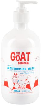 The Goat Skincare Pure Goat's Milk Body Wash with Manuka Honey, Suitable for the Whole Body to Cleanse and Moisturise Dry, Itchy and Sensitive Skin 500ml