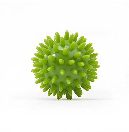 Balle à picots, Hérisson avec 6 cm de diamètre (Vert citron) Massage Ball pour reflex même Massage, rééducation & Fitness, zones – également disponible en kit