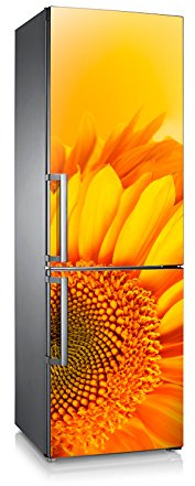 vinile per frigorifero | Stickers Fridge | Adesivo Frigo | Girasole 200x60 design esclusivo