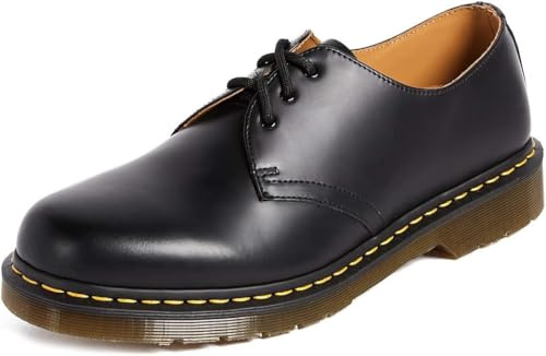Dr Martens 11838002 3 Eye Shoe Uomo, Black Smooth EU 42