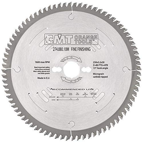 CMT Orange Tools 274.080.10M - Kreissägeblatt Xtreme HW 250x3.2/2.2x30 Z80 1FTG+4ATB