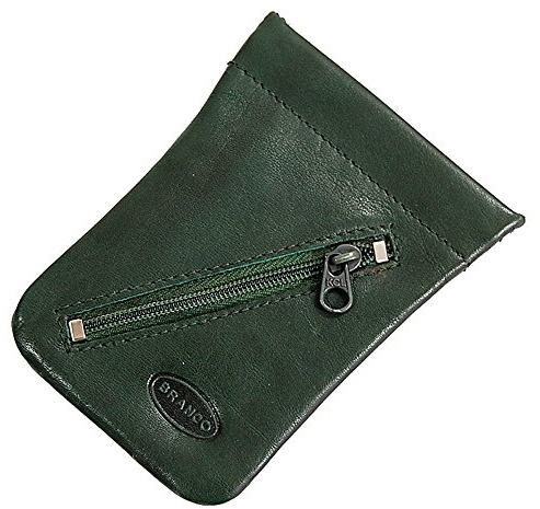 GoBago Branco Leder Schlüsseltasche Schlüsseletui Rindleder Schlüsselmappe Schlüssel Etui (Grün)