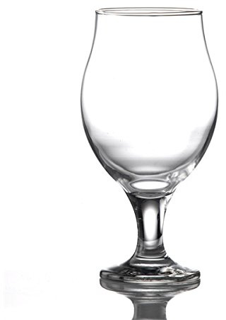 Tulip Stemmed Beer Glass - Catering Quality Craft Pint Glasses - 6 Pack, 56.5 cl / 20 oz | Premium Catering Quality Glasses