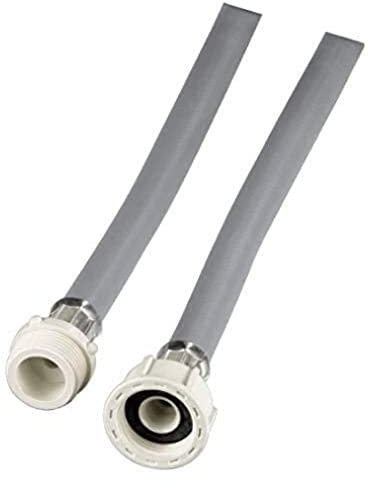 Xavax Rallonge de tuyau d'arrivée d'eau froide (pour tuyau de lavage et lave-vaisselle, tuyau d'arrivée d'eau froide, 2,5 m, 1 pièce) Gris/Blanc