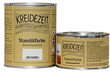 Standölfarbe Zwischenanstrich Halbfett gelb 0,75 l