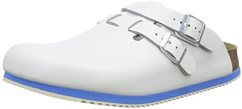 BIRKENSTOCK Professional 582624 Kay Leder Softfootbed Clogs, Weiß (Weiß), 43, 43 EU