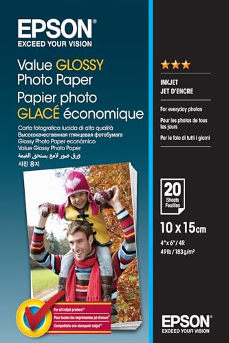 Epson C13S400037 Fotopapier, 20 Blatt, 10 x 15 cm, One size