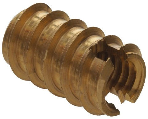 Hillman 3018 10-24-Inch Brass Wood Insert, 25-Pack
