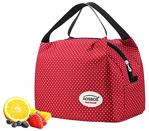 Aosbos Portatile Borsa Termica Pranzo al Sacco, con Rivestimento Isolante, Leggera per Uomo Donna Adulti, Ideale per Picnic/Nautica da diporto/Spiaggia/Pesca/Scuola/Lavoro