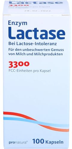 Pro Natura Lactase 3300 FCC 200 mg Kapseln, 100 St. Kapseln