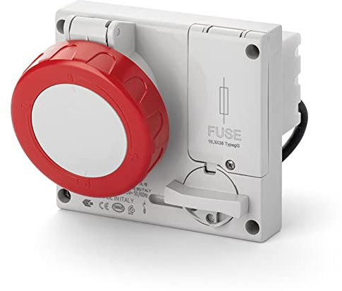 SCAME Omnia – Base/S IP67 3 polig + T 32 A 380 – 415 V mit Sicherungshalter