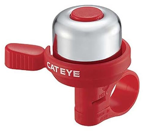 CatEye Fahrradklingel, Messing, Rot, Einheitsgröße