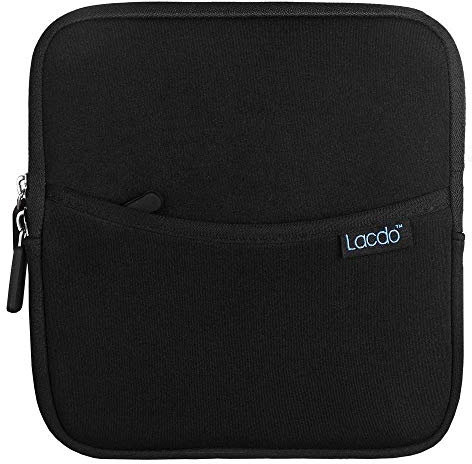 Lacdo Externer CD DVD USB Laufwerk Festplattentasche Schutzhülle für HP F6V97AA#ABB/Asus U9M U7M / LG GP57ES40 / Dell Slim DW316 / Apple SuperDrive Brenner Stoßfest Wasserdicht Tasche Case, Schwarz