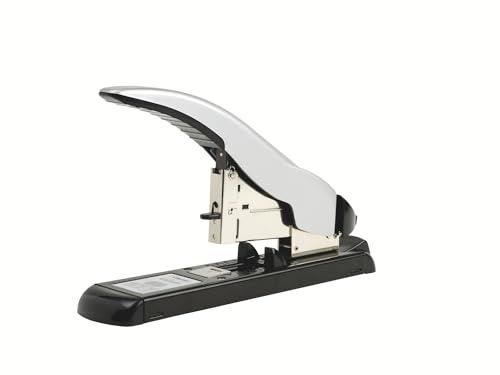 Rexel Goliath Heavy Duty Stapler, 100 Sheet Capacity, Uses No.66 staples 66/8-11-14 mm, Metal Body, Silver/Black, 2041