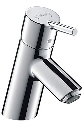 hansgrohe Wasserhahn Talis S (Armatur mit Auslauf Höhe 70mm und Zugstangen-Ablaufgarnitur) Chrom