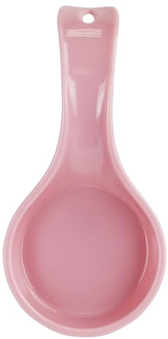 Reston Lloyd Kitchen Rest Plastic Counter Stove Top Utensil Holder for Spoons, Ladle, Tong, Pink