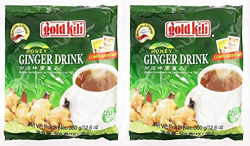 Ginger Drink by Gold Kili, 40 Sachet Total (2 Packs of 20 Sachets)