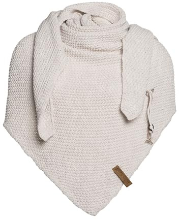KNIT FACTORY - Dreiecksschal Coco - Damen Strickschal mit Wolle - Umschlagtuch für den Herbst und Winter - Winterschal - Dreieckstuch - Hochwertige Qualität - XXL Schal - 190 x 85 cm
