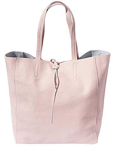 Florence Leather Market Tote-Einkaufstasche aus echtem Leder 9121 (Licht pink)
