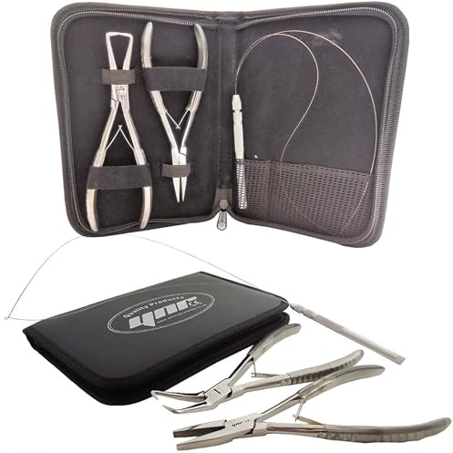 YNR® Human Hair Extensions Tool KIT Pliers Micro Rings PIN Loop Needle Tube Wire