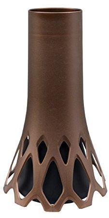 Plastia Grabvase Roseta 1 L mit Sockelgewicht, braun