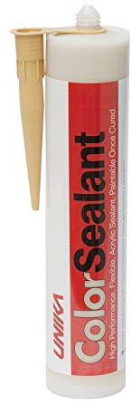 Unika ColorSealant Acrylic Gap Filler 310ml – Flexible Waterproof Sealant for Laminate & Solid Wood Flooring, Paintable & Colour-Matched Flooring Sealant