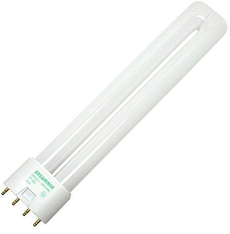 Sylvania DULUX 18W T5 Single-Ended Twin-Tube Compact Fluorescent Lamp, 2G11 4-Pin Base, 3500K Bright White, 1 Pack