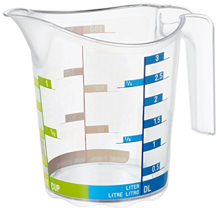 Cookware company Measuring Jug (1/2 cup to 1cup & (50ml to 300 ml) Clear plastic guaranteed quality