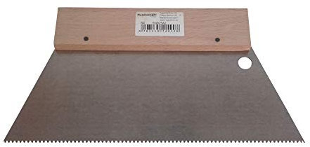 Fugodicht Leim Klebstoff Zahnspachtel Bodenleger Normalstahl A2 1.2x1.8mm gezahnt 250mm