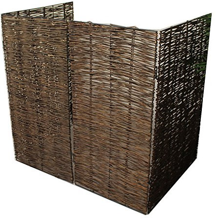 Selections Double Willow Wheelie Bin Screen 2 Bin Hideaway Garden Driveway Tidy