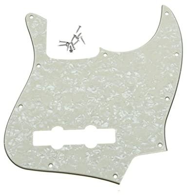 KAISH Schlagbrett mit 4 Saiten, J-Bass-Stil, Schlagbrett für USA/Mexiko Jazz J Bass Aged Pearl