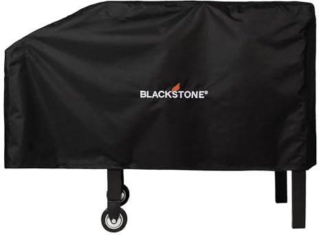 Vusoset Blackstone 1529 Water, Weather Resistant Heavy Duty 600D Polyester Outdoor BBQ Grilling Cover –– Fits 28 Griddle with Shelf Attached & Tailgater, Black