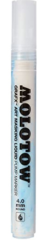 Molotow GRAFX Art Maskierung Liquid Pumpe Marker – 4 mm Rund