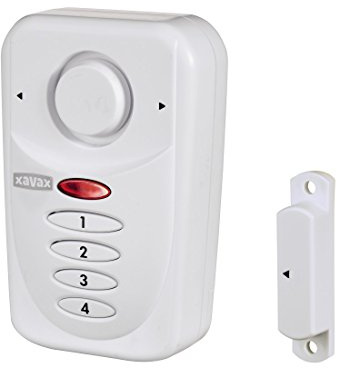 Xavax Alarmanlage für Fenster oder Tür, magnetischer Einbruchschutz mit PIN-Code
