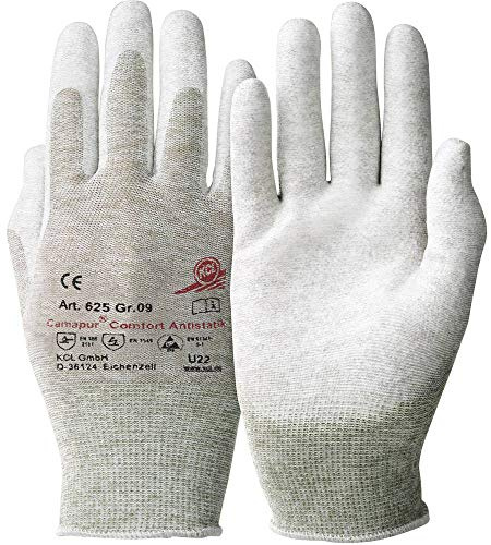 KCL 625 Handschuh Camapur Comfort antistatisch Polyurethan Polyamid Kupfer Größe 8 1 Paar